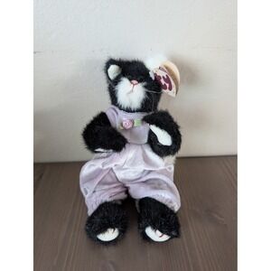 Ty Attic Treasures Purrcy Tuxedo Cat Plush Vintage 1993 Jointed Extra Outfit